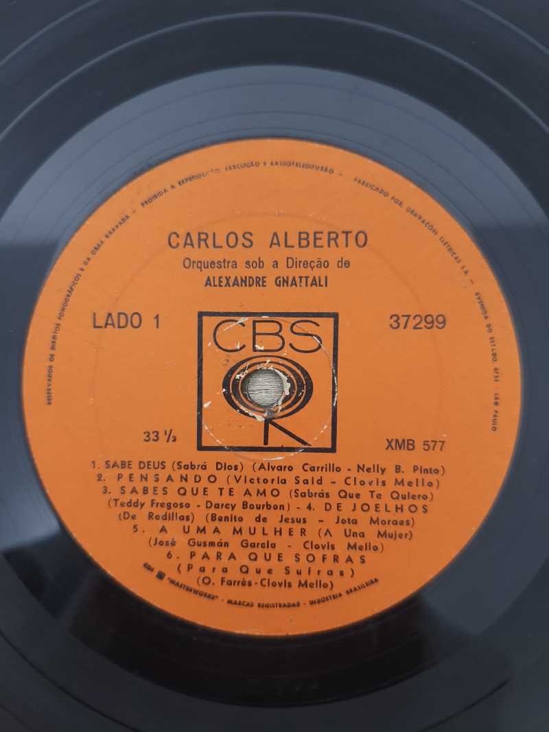 Lp Vinil Carlos Alberto O Grande Intérprete