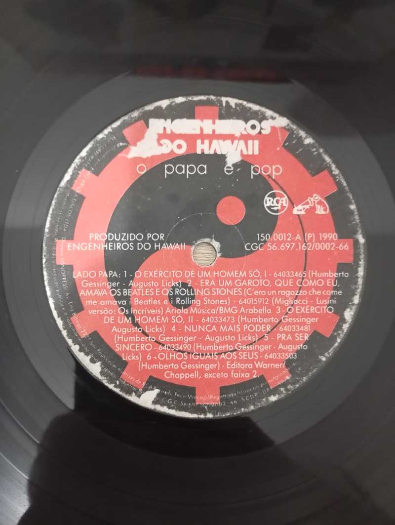 Lp Vinil Engenheiros Do Hawaii O Papa É Pop