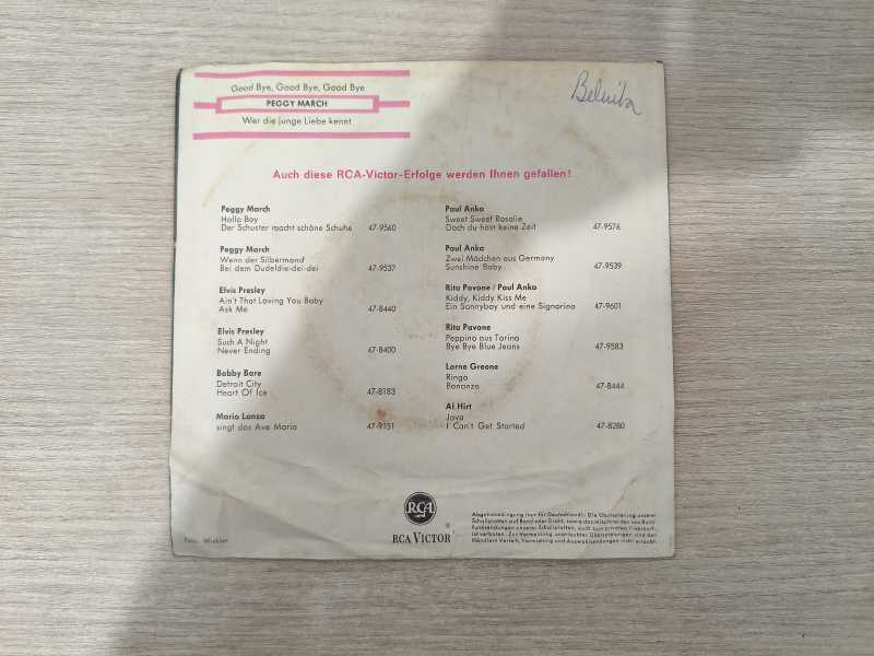 Compacto Vinil Peggy March Good Bye Wer Die Junge Liebe Imp.