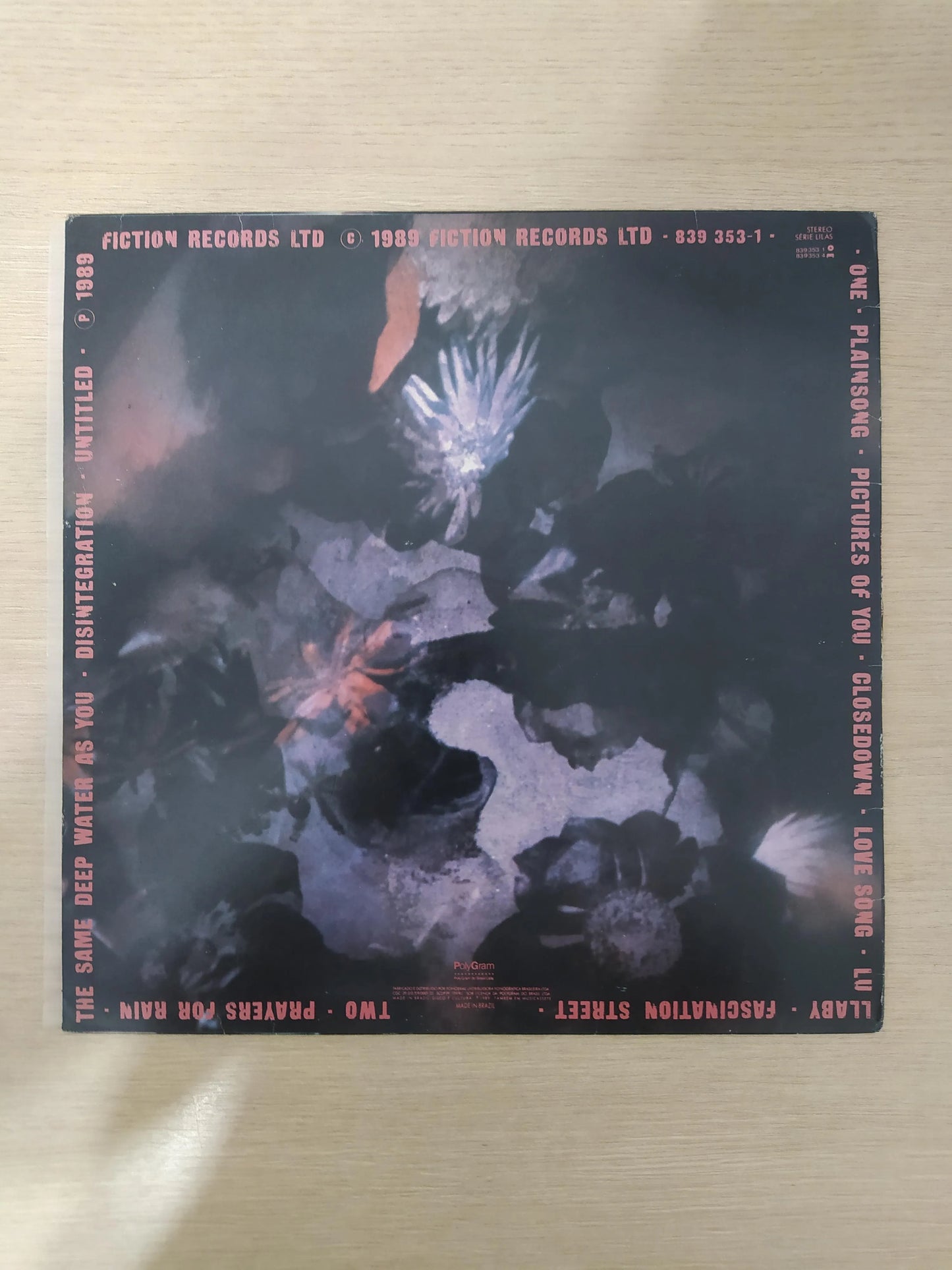 Lp Vinil The Cure Disintegration Com Encarte