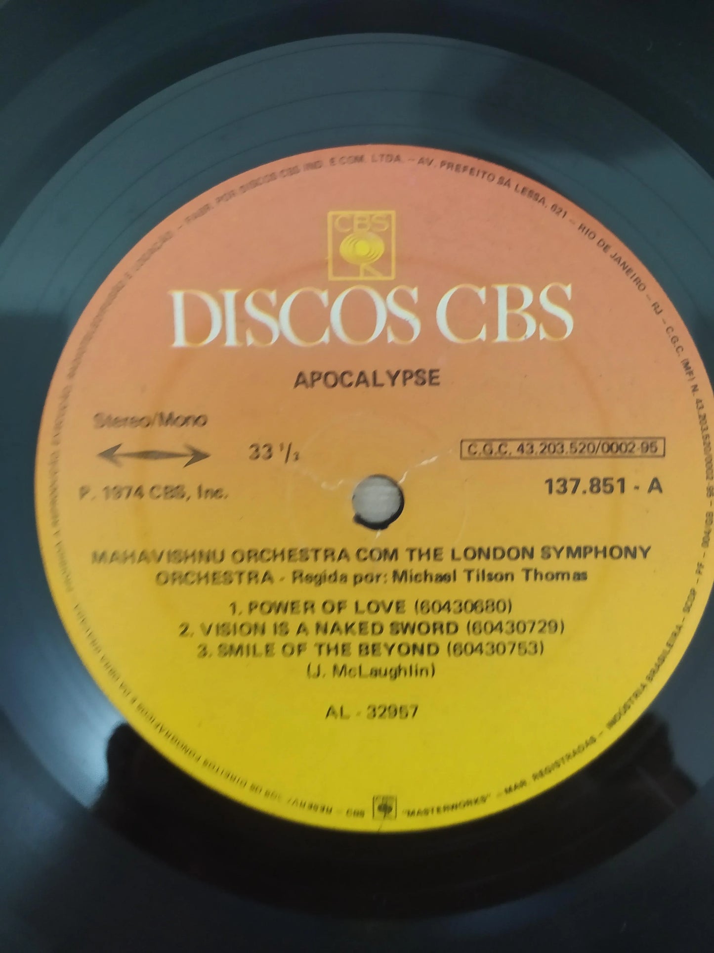 Lp Vinil Mahavishnu Orchestra Apocalypse