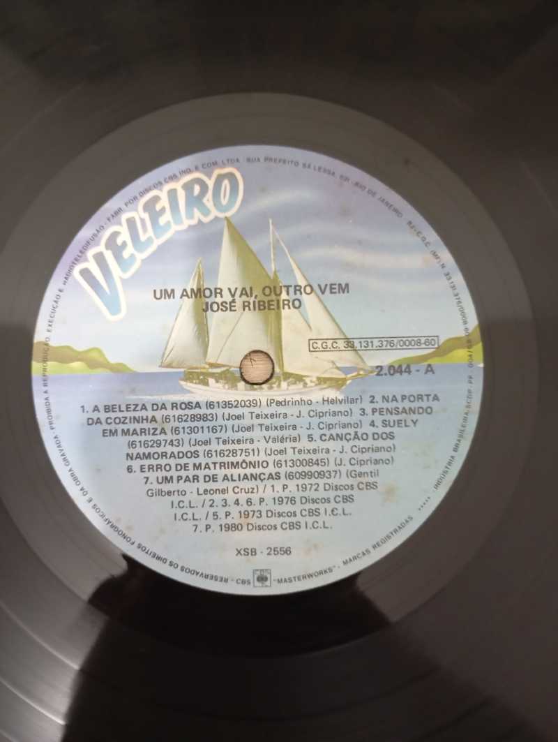Lp Vinil José Ribeiro Um Amor Vai, Outro Vem