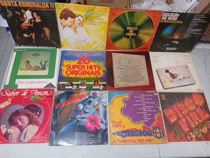 Lp Vinil Lote 12 Unidades Pop Internacionais