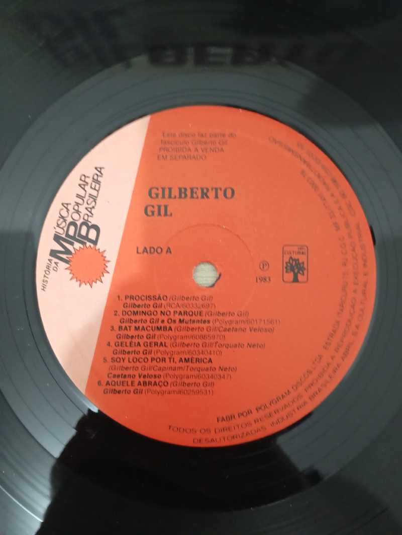 Lp Vinil Gilberto Gil História da MPB