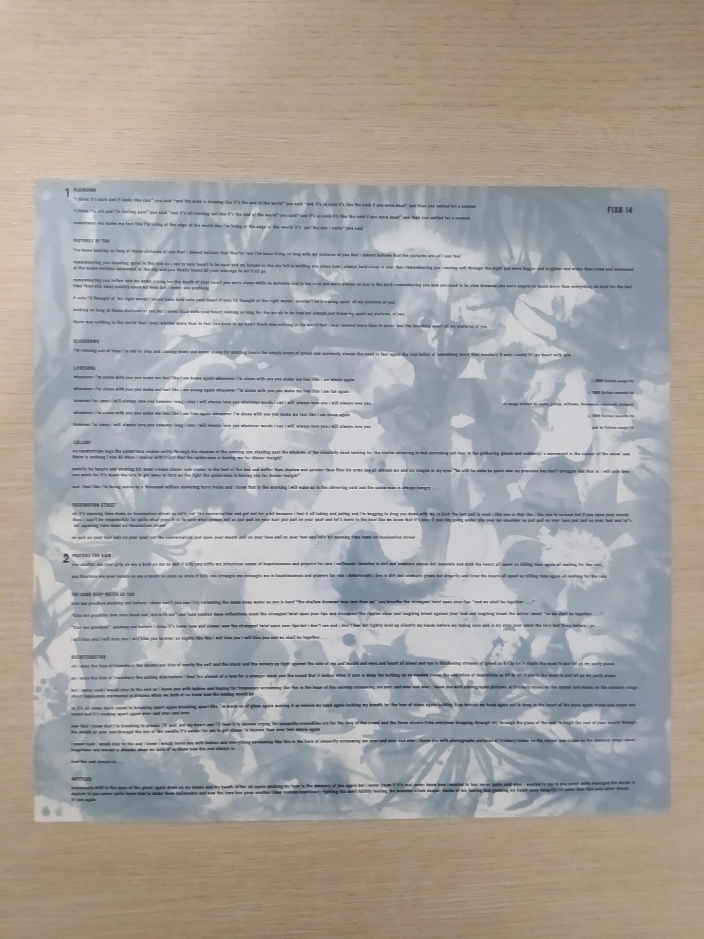 Lp Vinil The Cure Disintegration Com Encarte