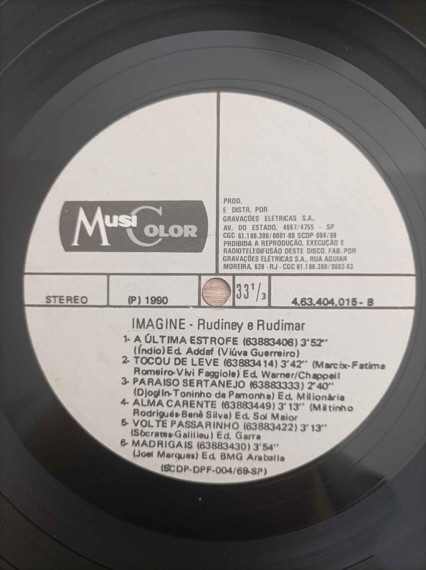 Lp Vinil Rudiney e Rudimar Imagine