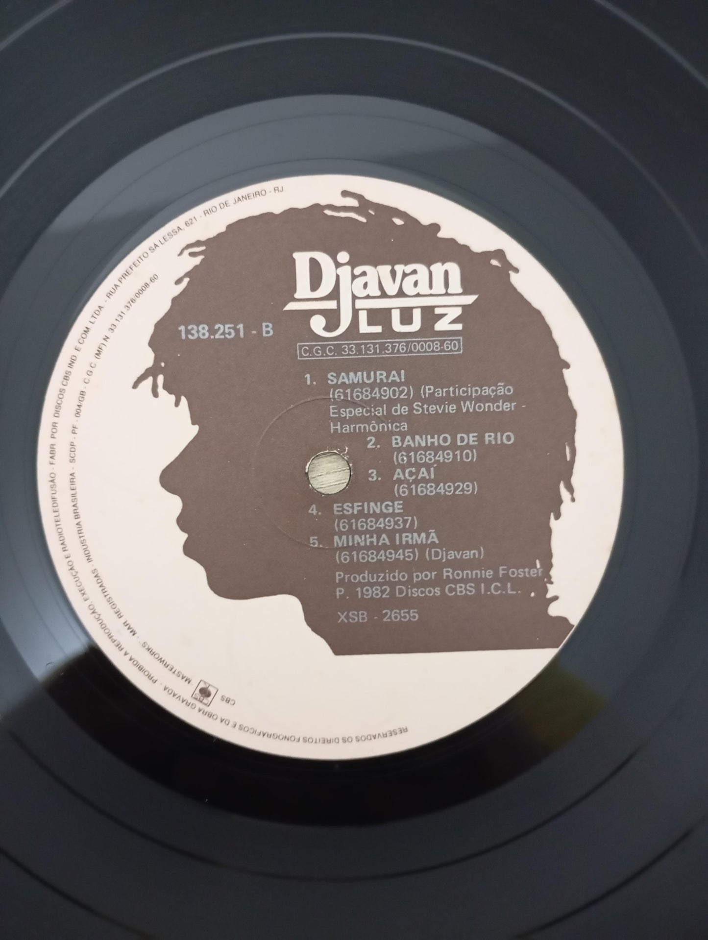 Lp Vinil Djavan Luz Capa Dupla Com Encartes