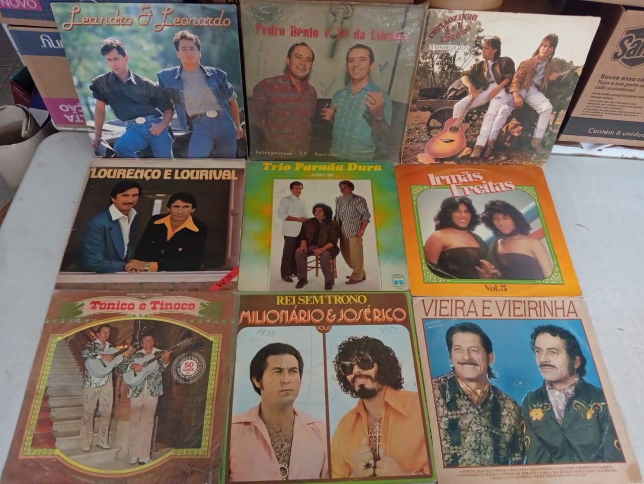 Lp Vinil Lote 9 Unidades Sertanejo