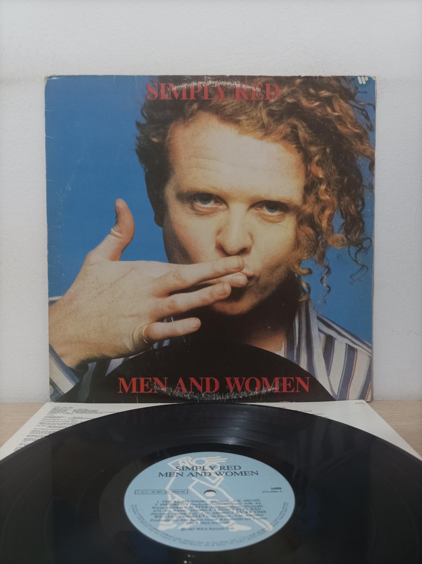 Disco Vinil Men And Women Simply Red Com Encarte A
