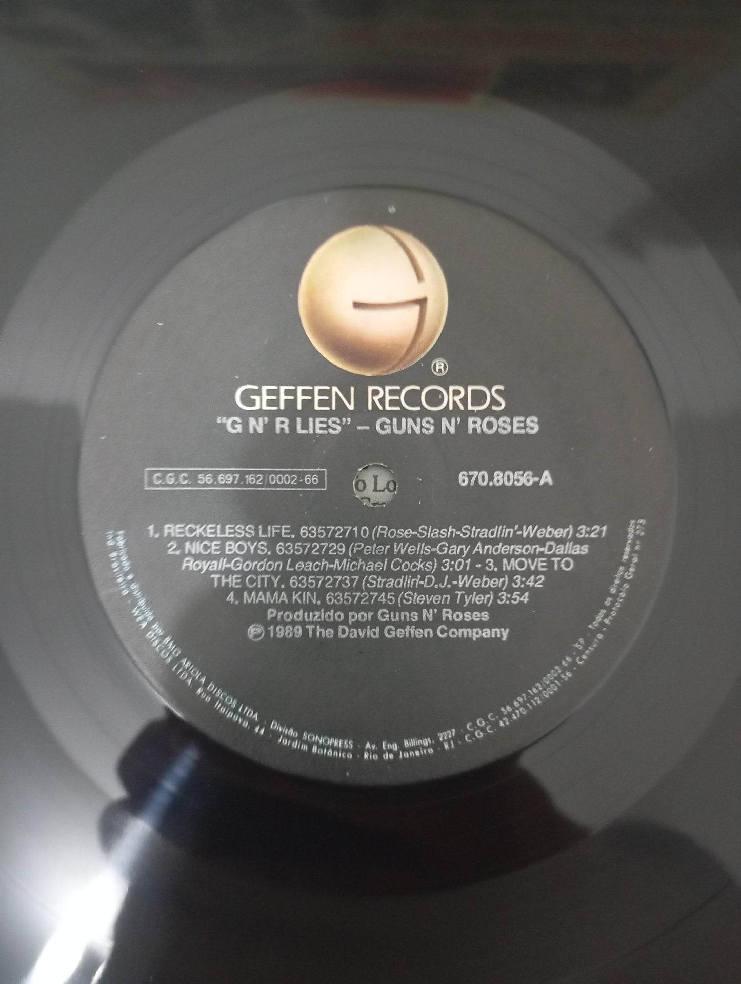 Lp Vinil Guns N' Roses G N' R Lies Com Encarte