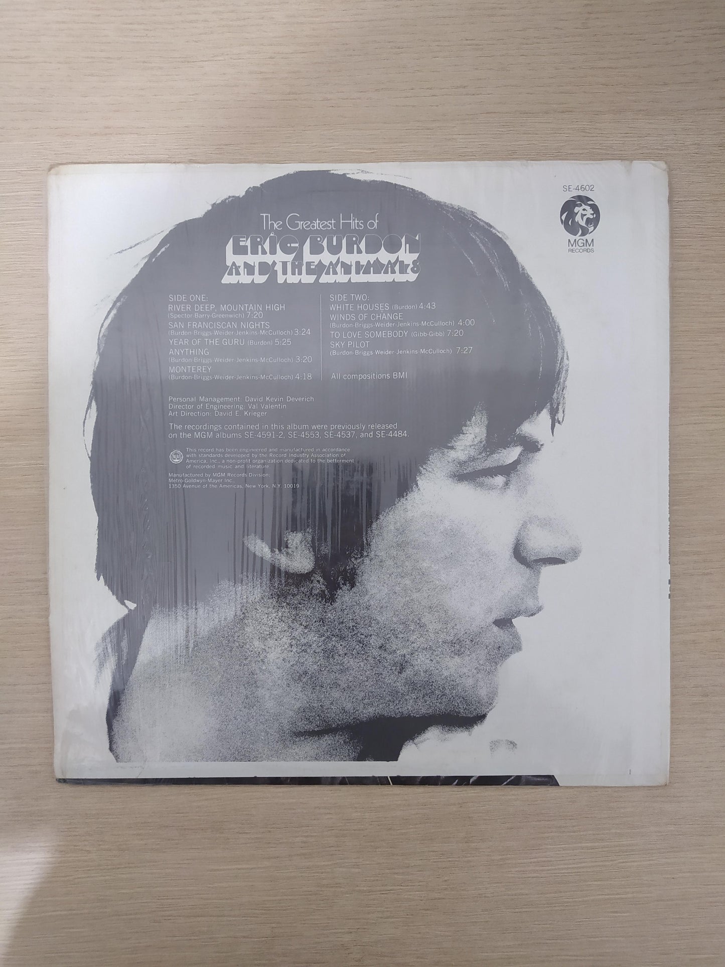 Lp Vinil Eric Burdon & The Animals Greatest Hits