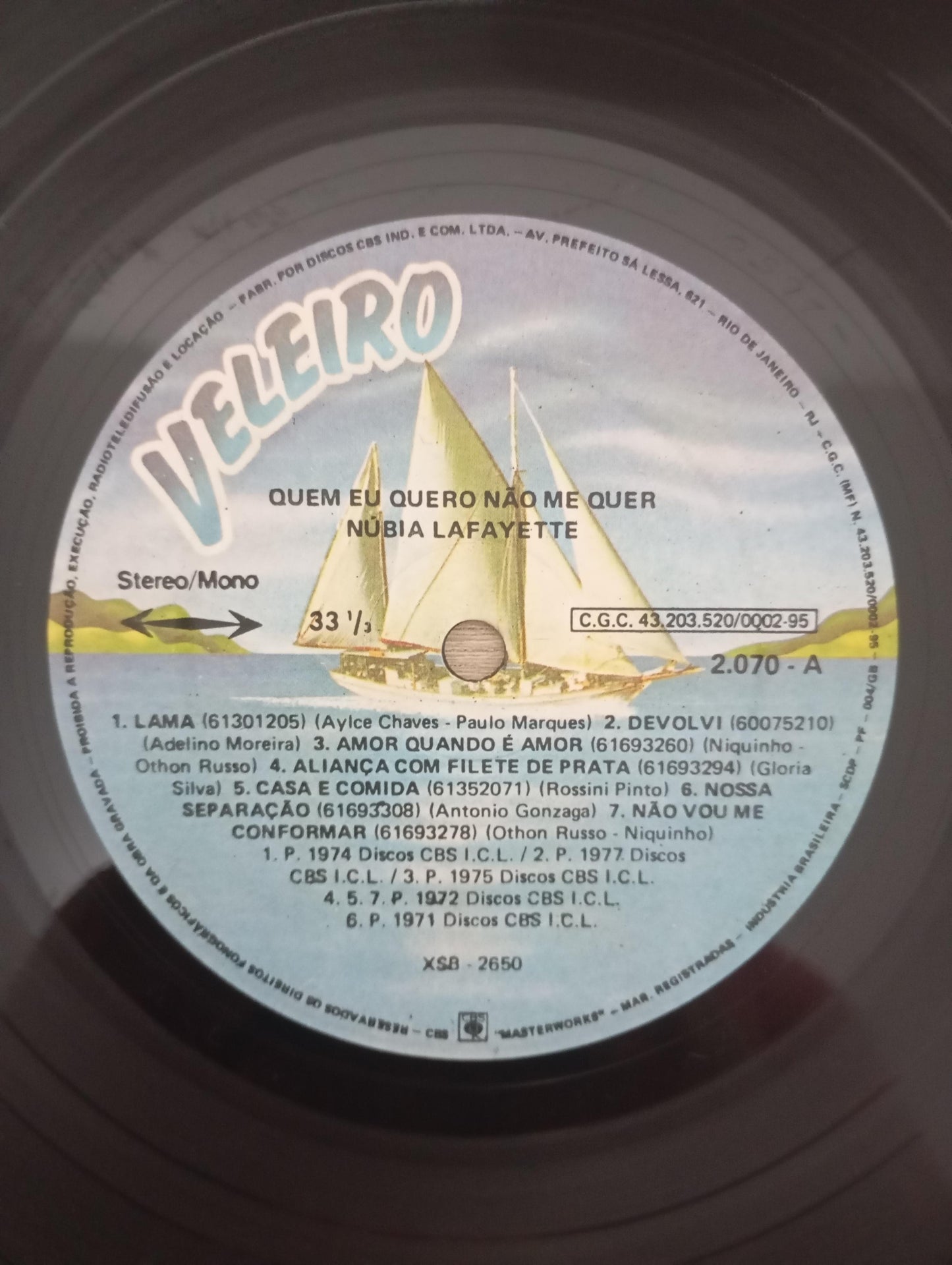 Lp Vinil Núbia Lafayette Quem Eu Quero Não Me Quer