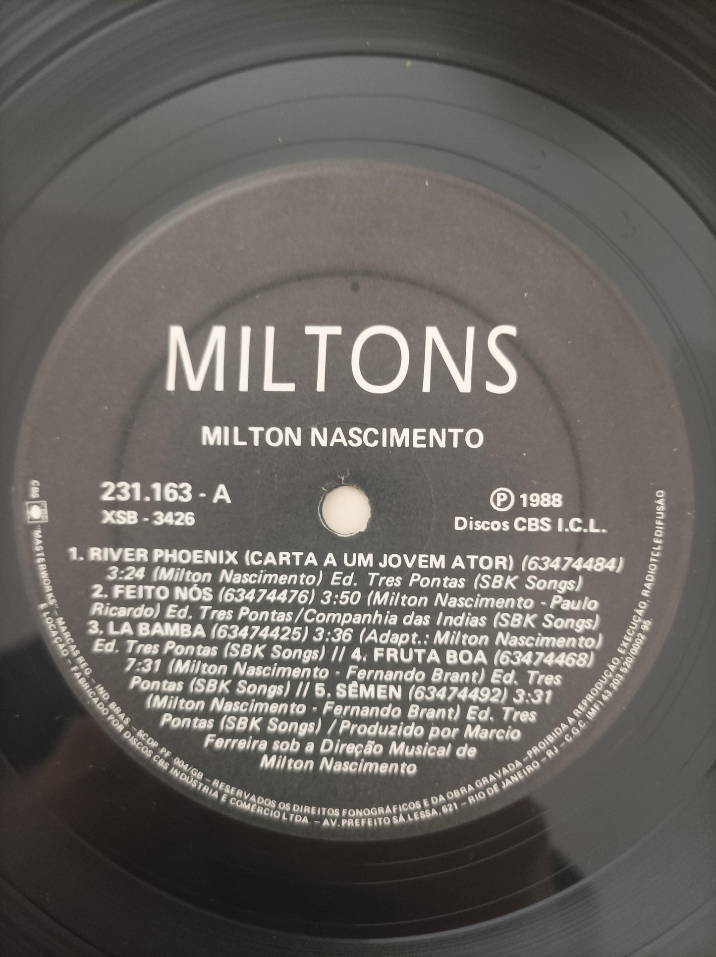Lp Vinil Milton Nascimento Miltons Com Encarte