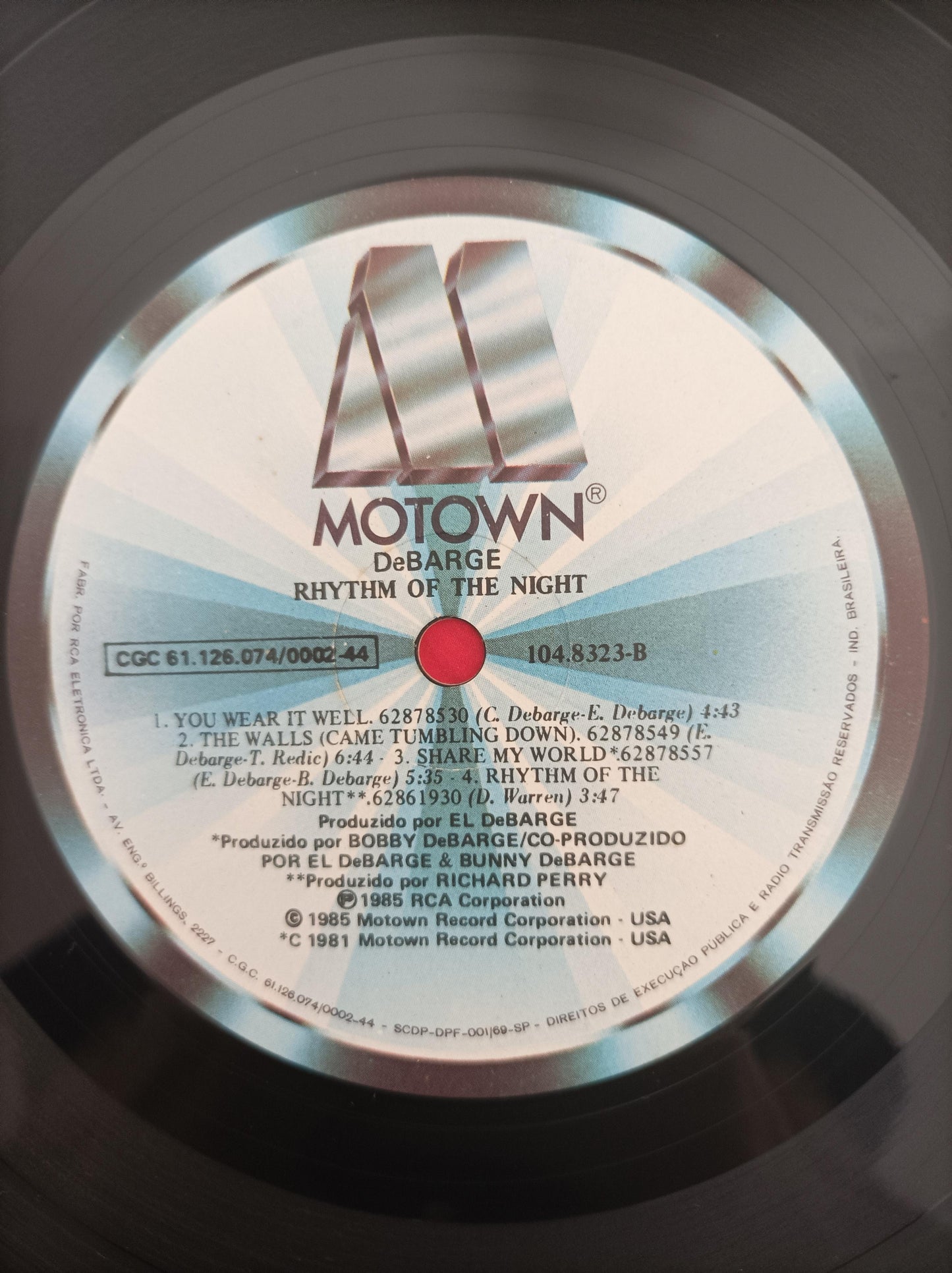 Lp Vinil DeBarge Rhythm Of The Night Com Encarte
