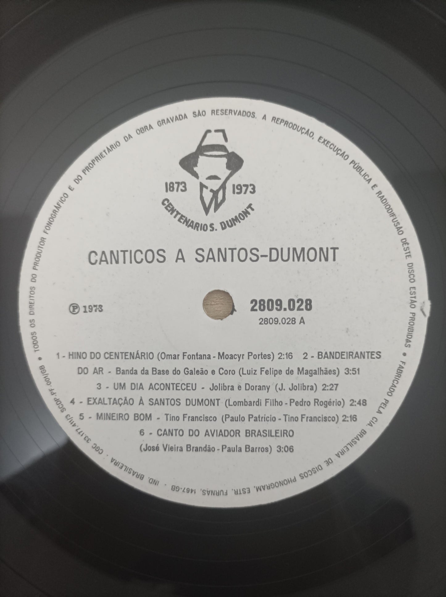 Lp Vinil Alberto Santos Dumont Centenário 1873-1973 Duplo