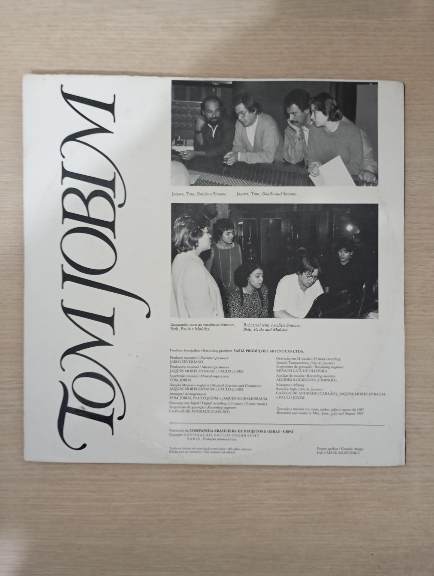 Lp Vinil Tom Jobim CBPO 1987 Duplo, Leia
