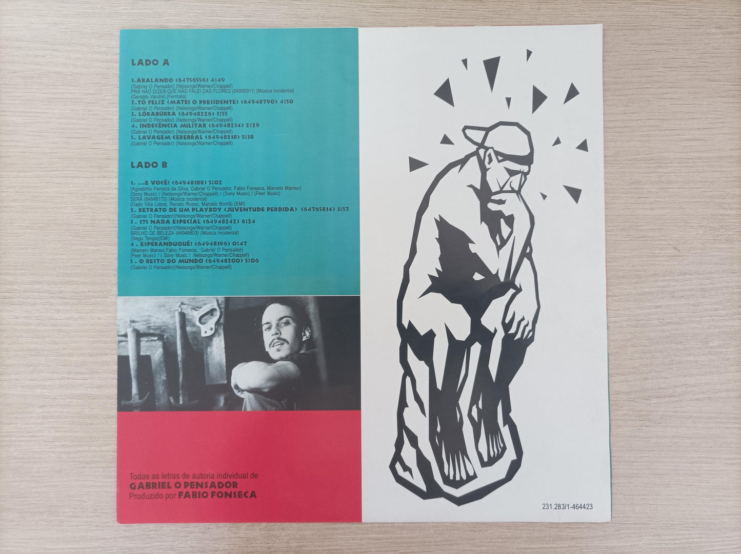 Disco Vinil 1993 Gabriel O Pensador Com Encarte A