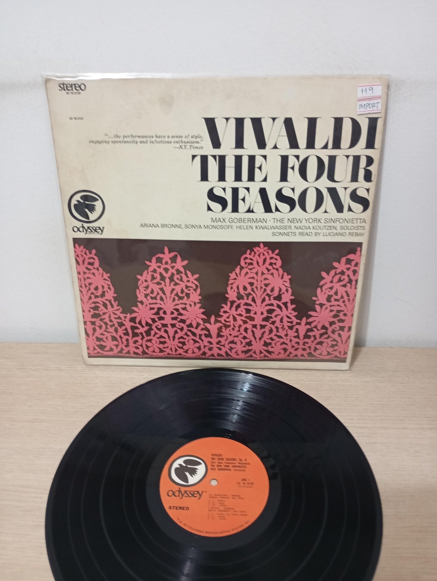 Lp Vinil Antonio Vivaldi The Four Seasons, Op. 8 Importado