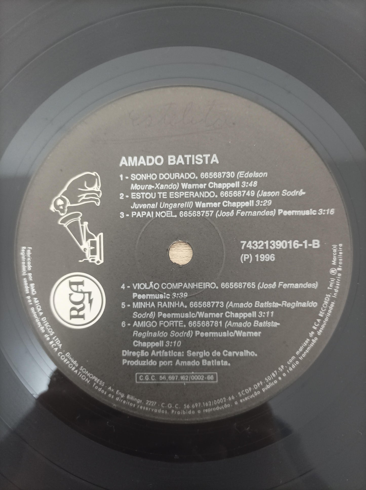 Lp Vinil Amado Batista 1996 Com Encarte
