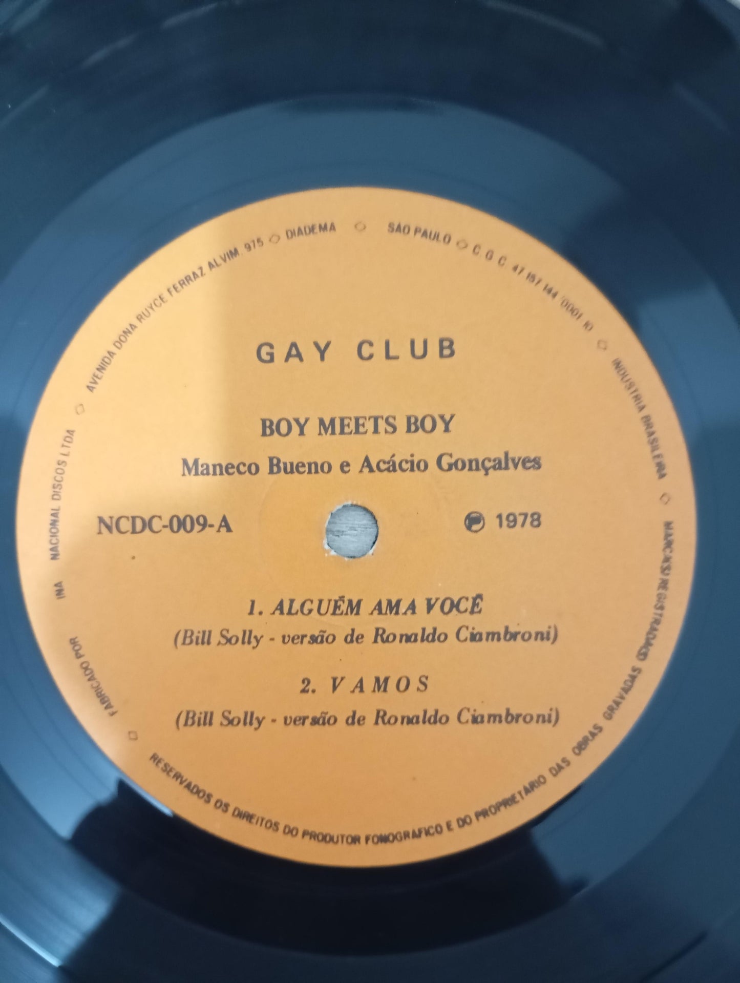 Vinil Compacto Maneco Bueno e Acácio Gonçalves Boy Meets Boy