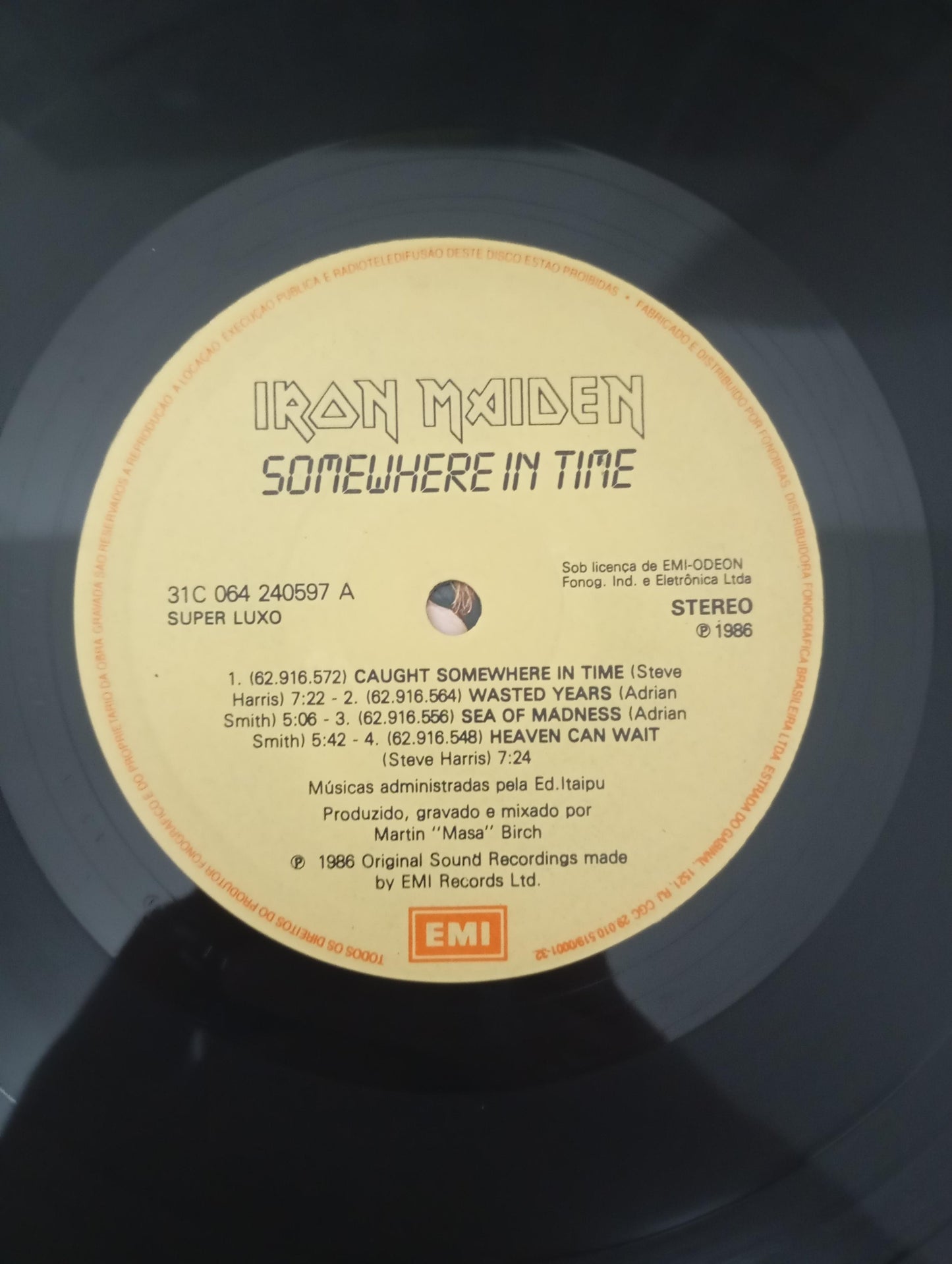 Lp Vinil Iron Maiden Somewhere In Time Com Encarte