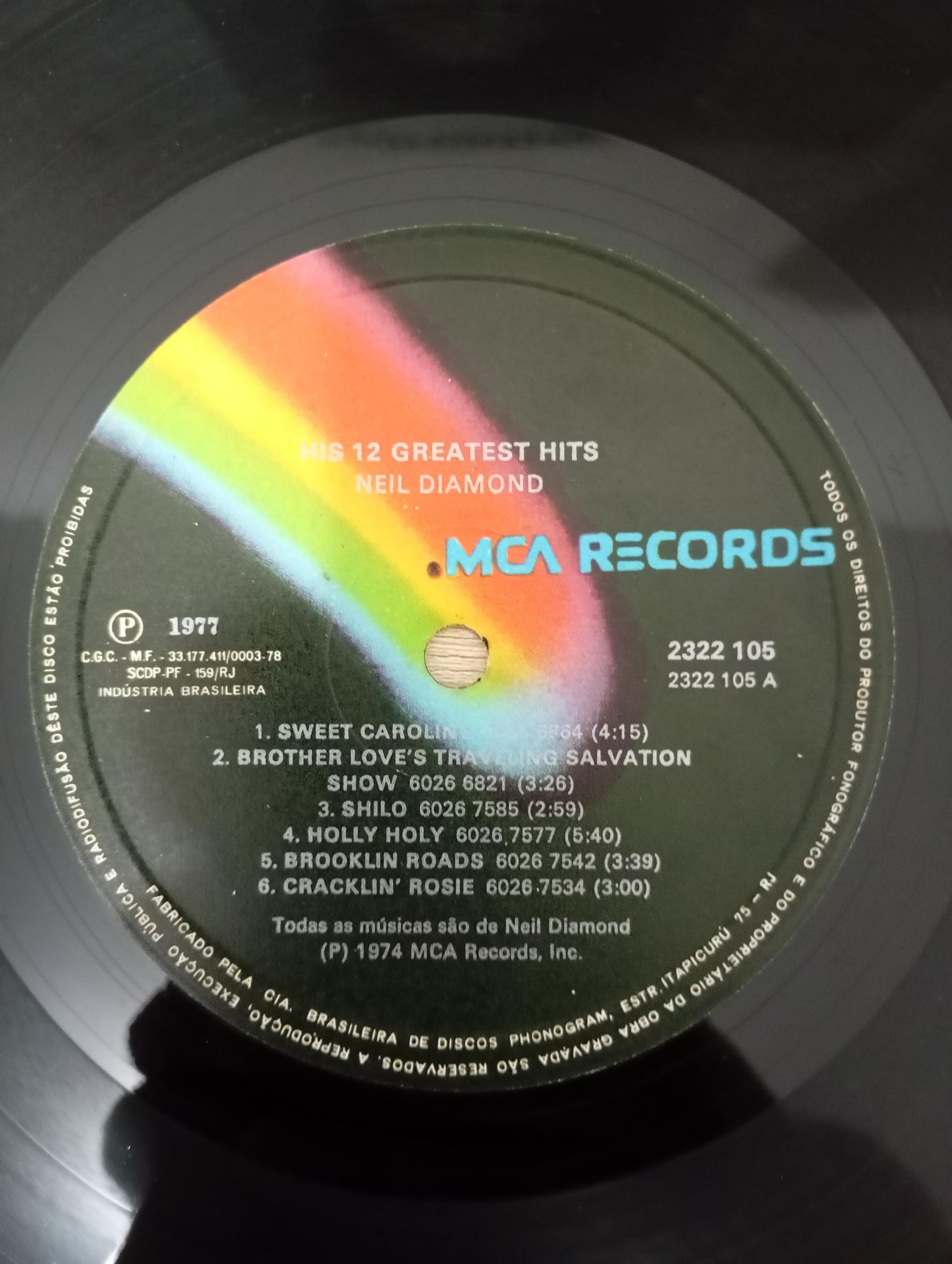 Lp Vinil Neil Diamond His 12 Greatest Hits