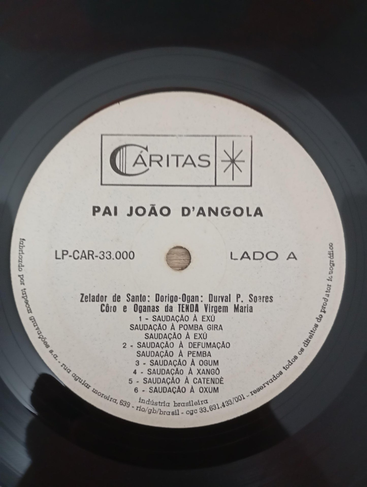 Lp Vinil Dorico Pai Joao D'Angola