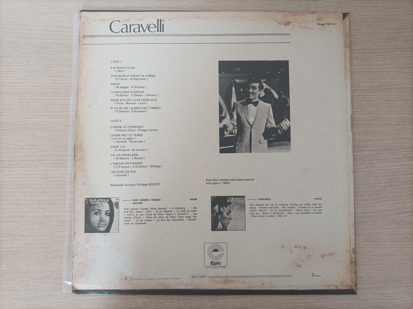 Lp Vinil Caravelli O Show Já Terminou Fio Maravilha