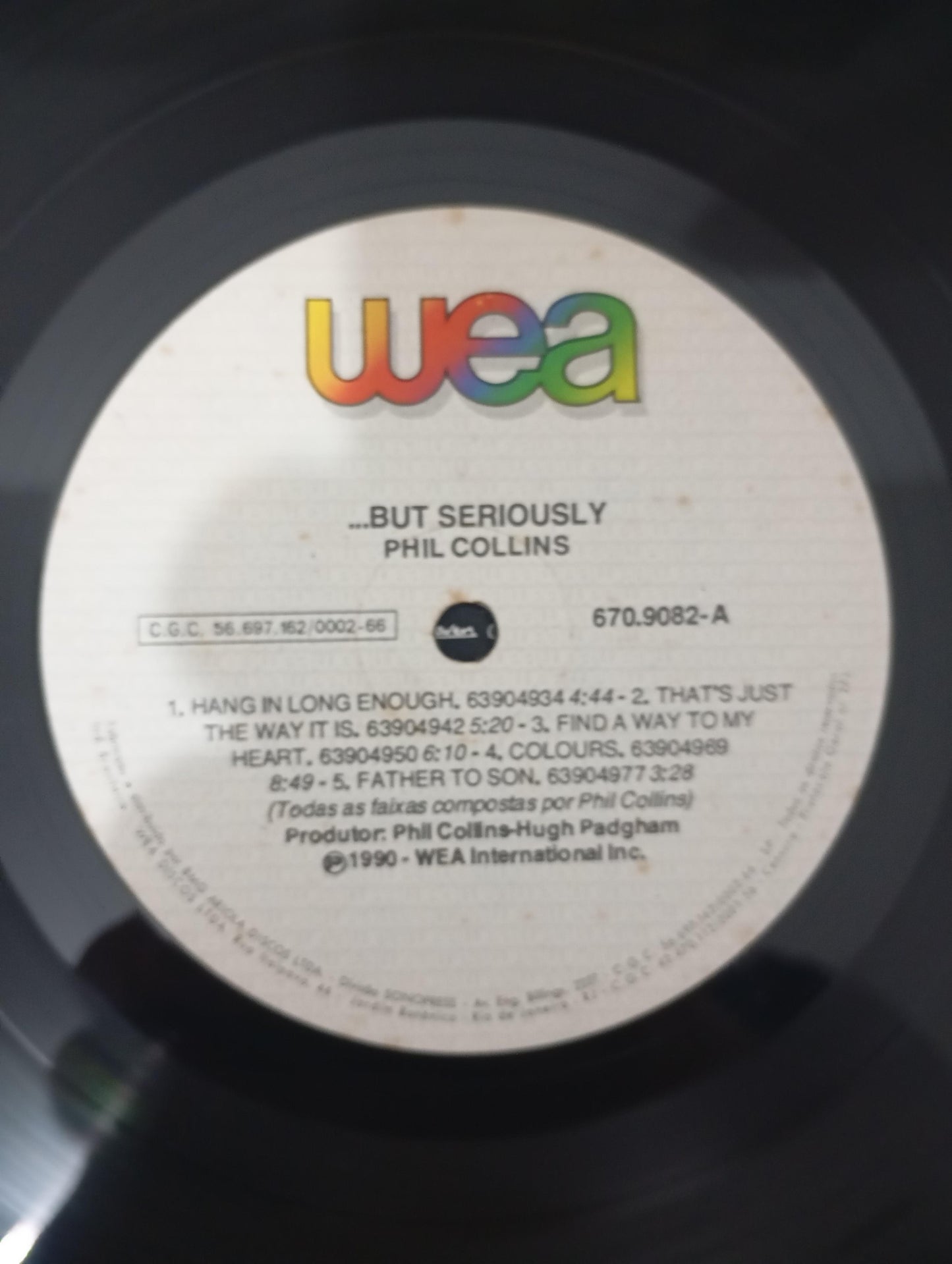 Lp Vinil Phil Collins ...But Seriously Com Encarte