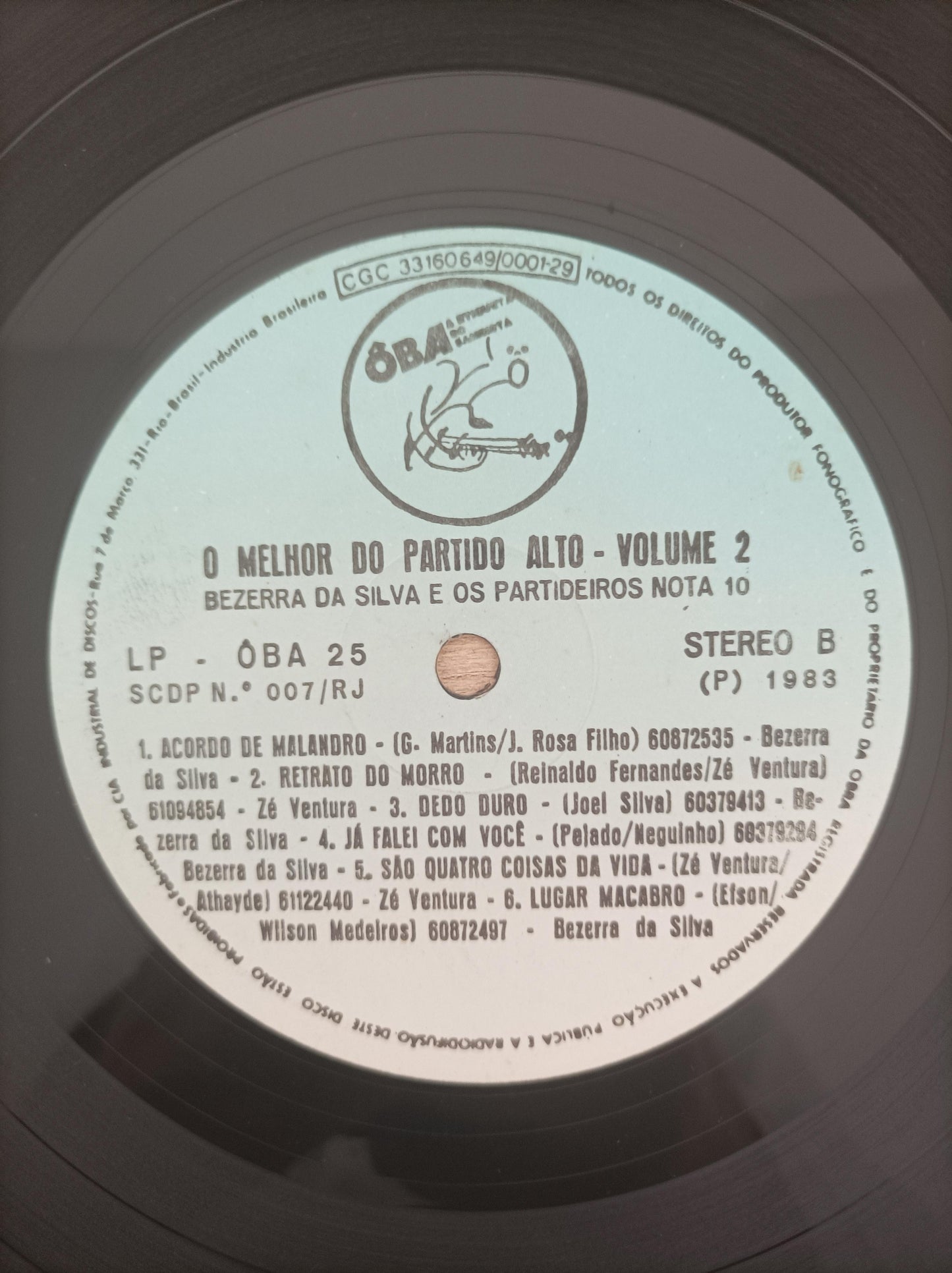Lp Vinil Bezerra Da Silva O Melhor do Partido Alto Vol. 2
