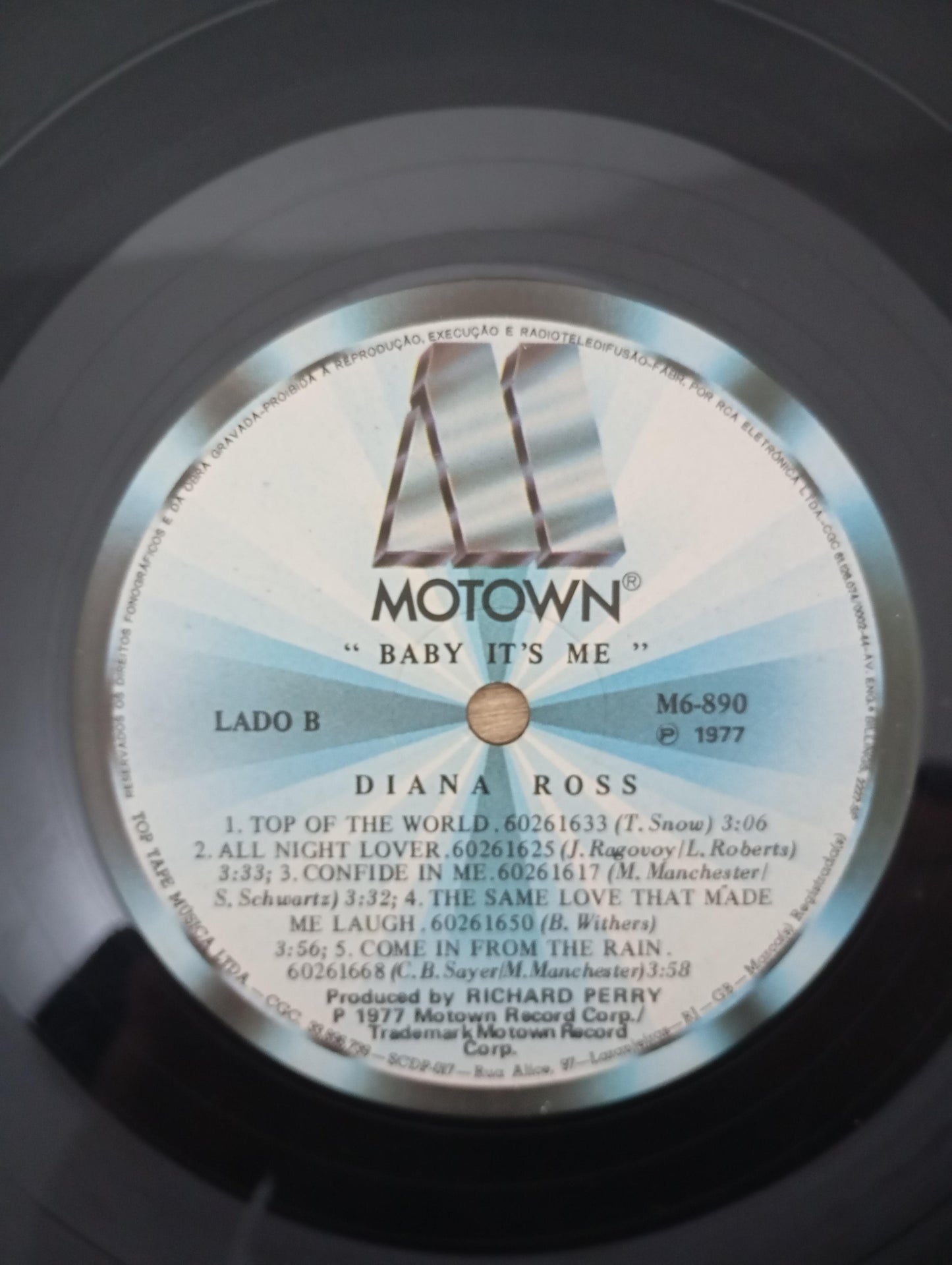 Disco Vinil Baby It's Me Diana Ross Com Encarte A