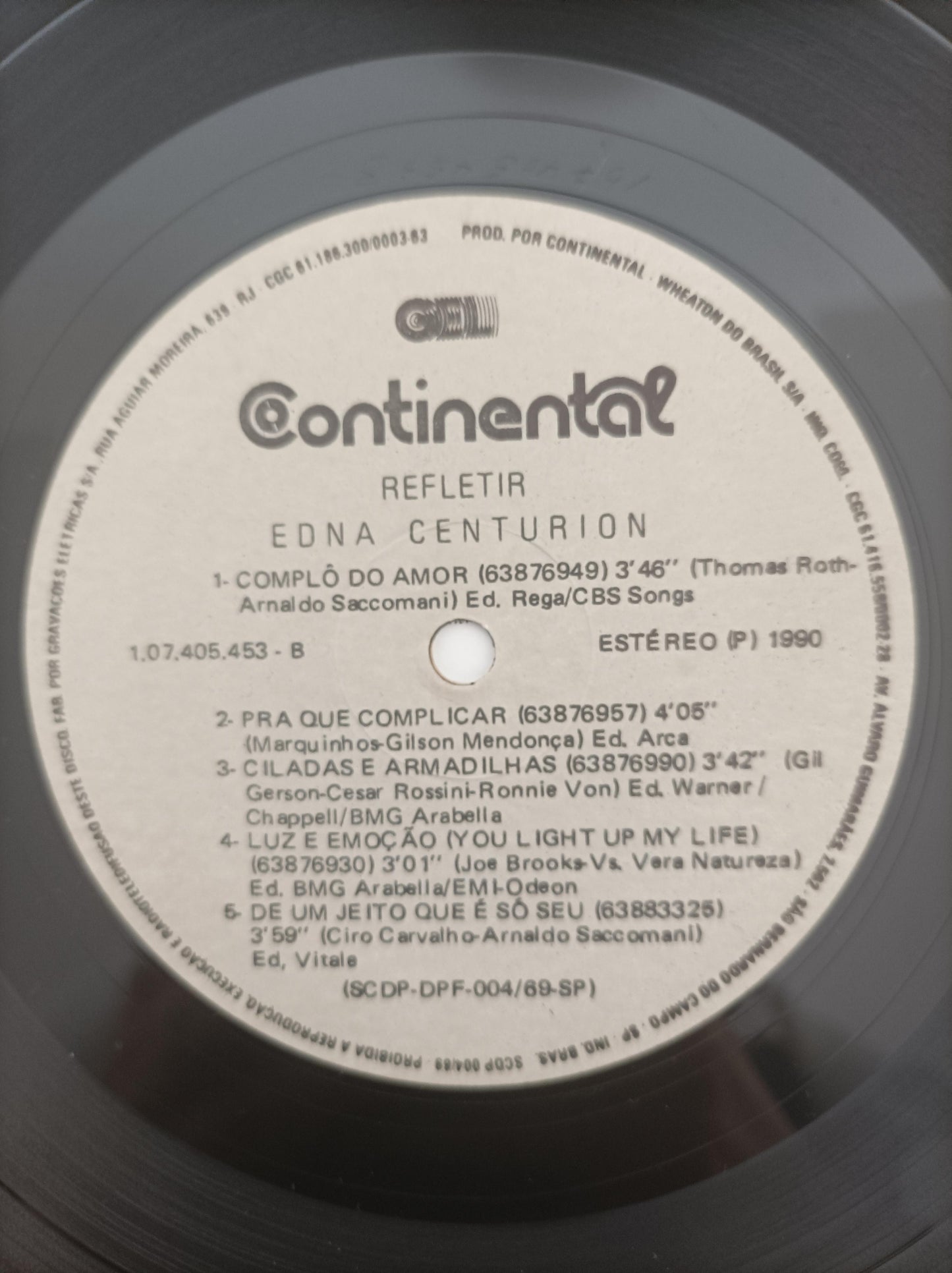 Lp Vinil Edna Centurion Refletir Com Encarte