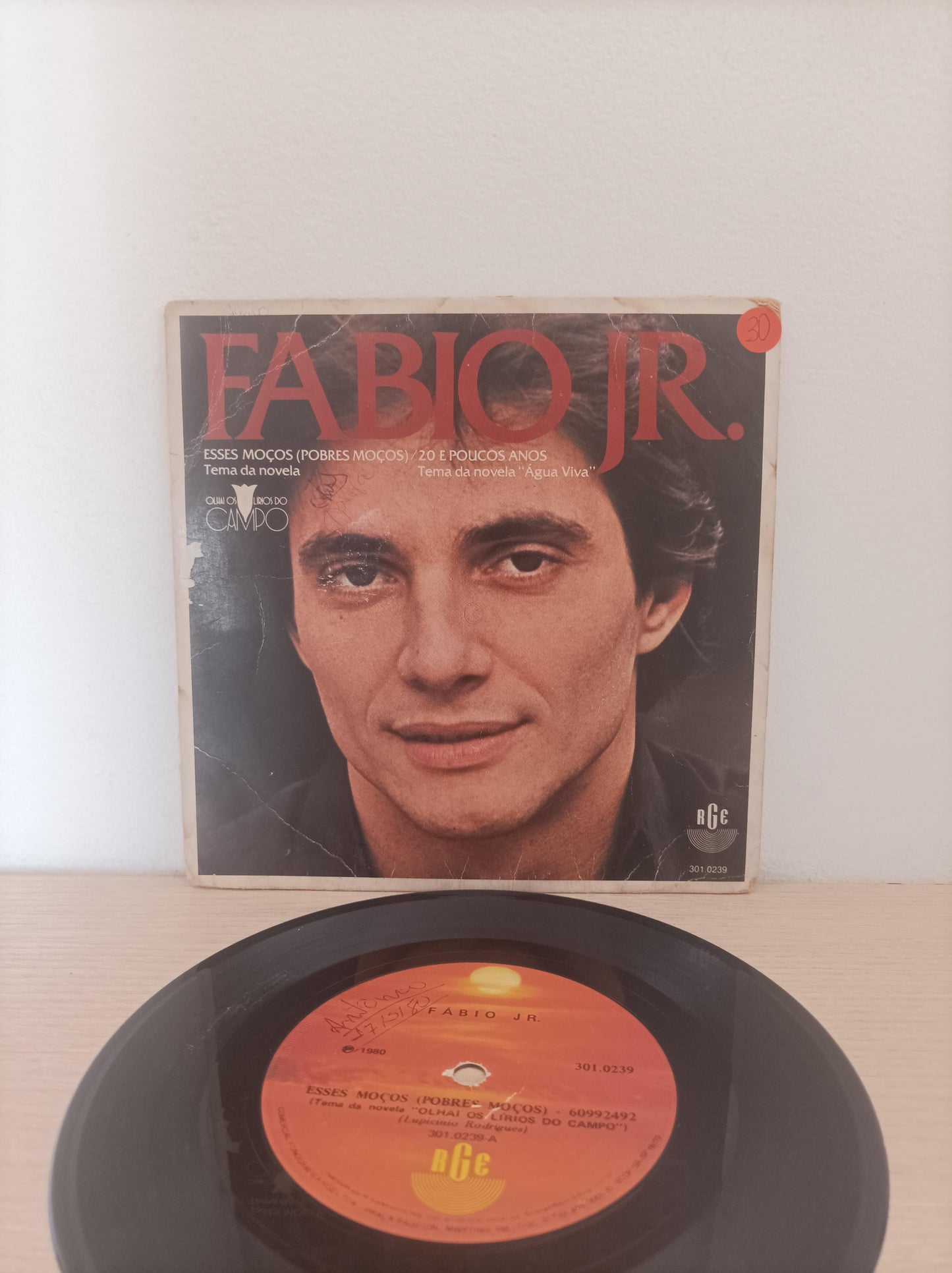 Compacto Vinil Fábio Jr. Esses Moços / 20 E Poucos Anos