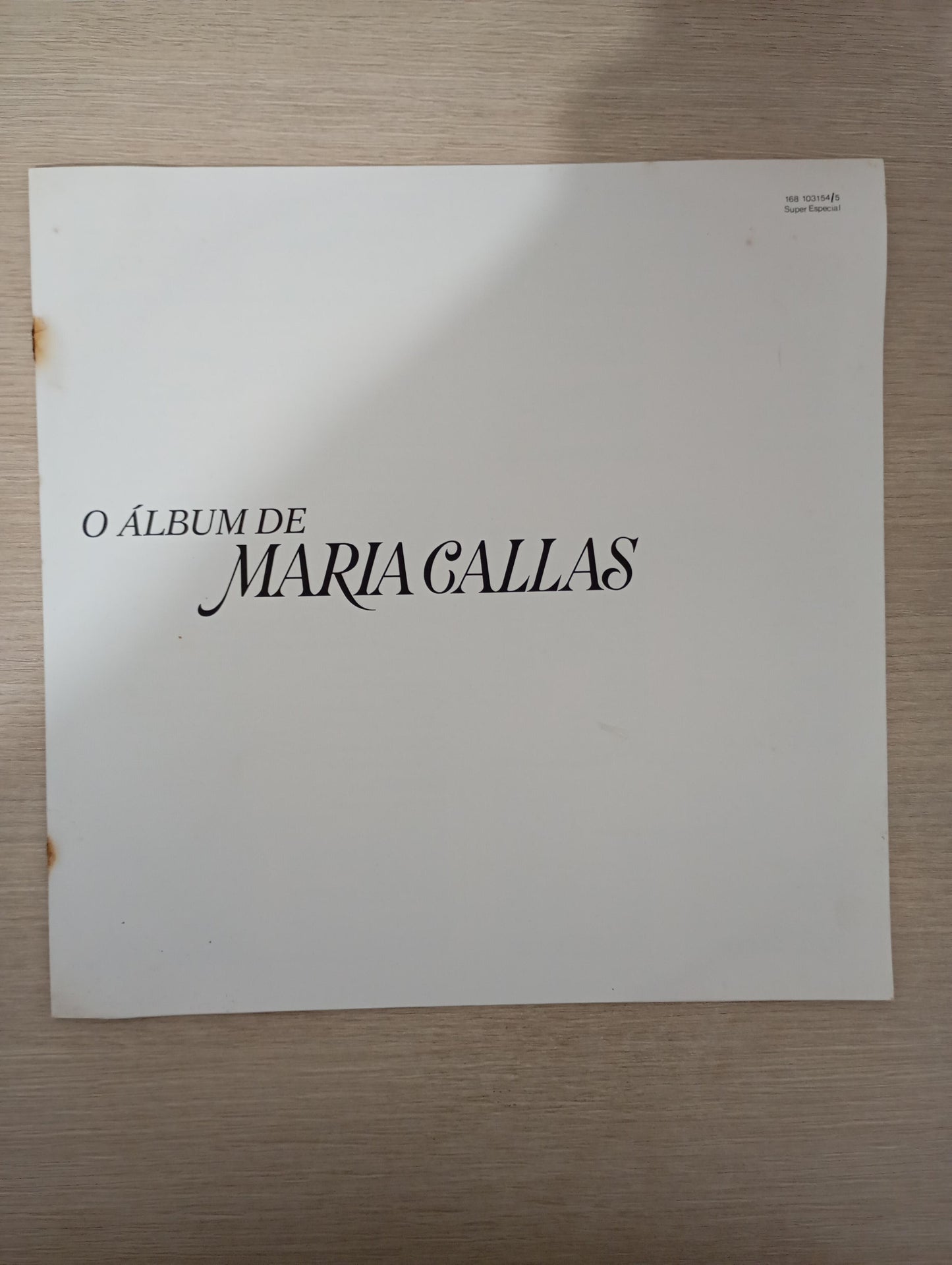 Lp Vinil O Álbum de Maria Callas Duplo Com Encartes