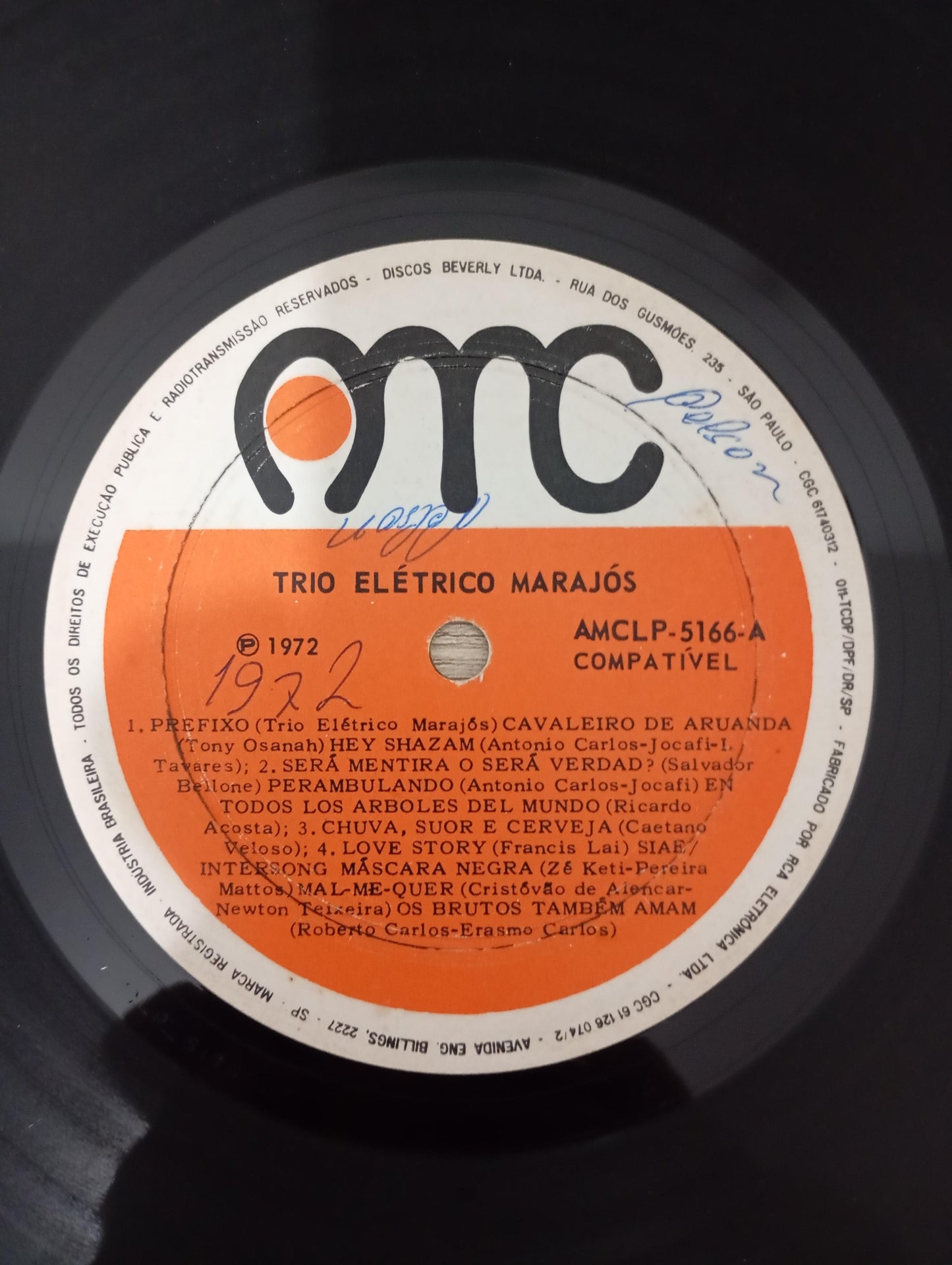 Lp Vinil Trio Elétrico Marajós 1972