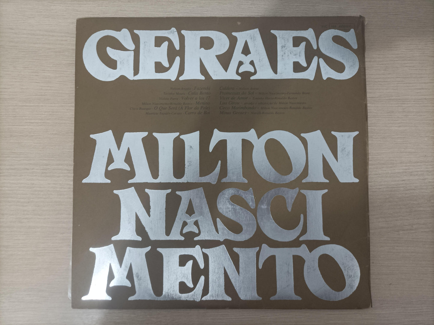 Disco Vinil Geraes Milton Nascimento Capa Dupla C/ Encarte A