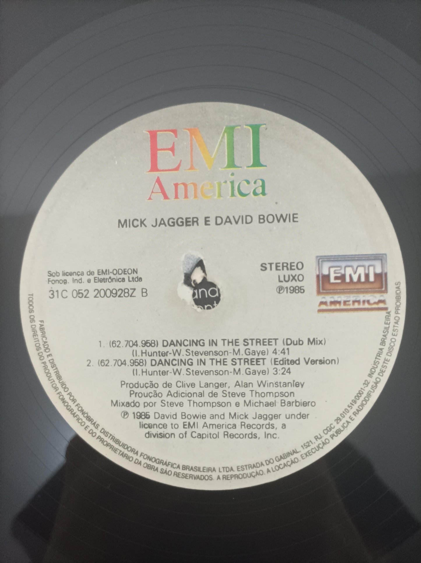 Lp Vinil David Bowie Dancing In The Street Com Encarte