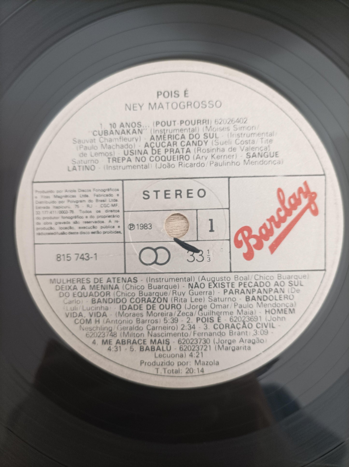 Lp Vinil Ney Matogrosso ...Pois É