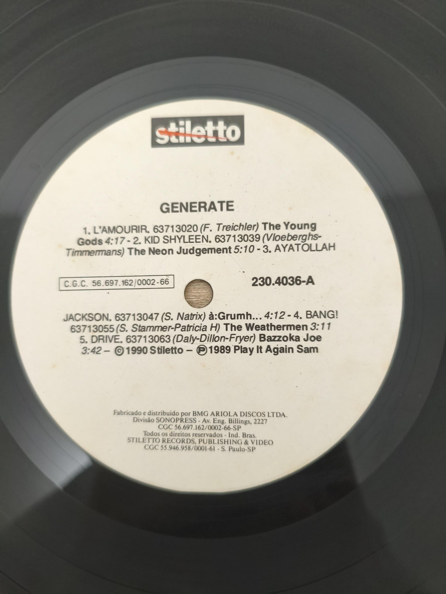 Lp Vinil Generate 1990