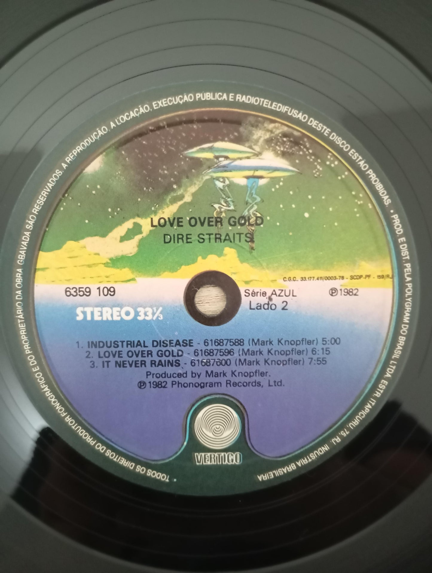 Disco Vinil Love Over Gold Dire Straits A