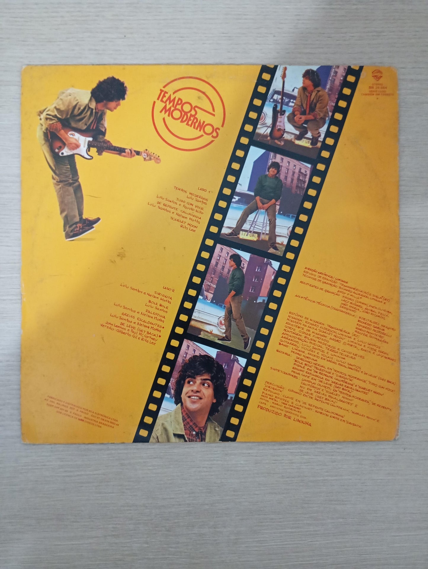 Disco Vinil Tempos Modernos Lulu Santos Com Encarte A