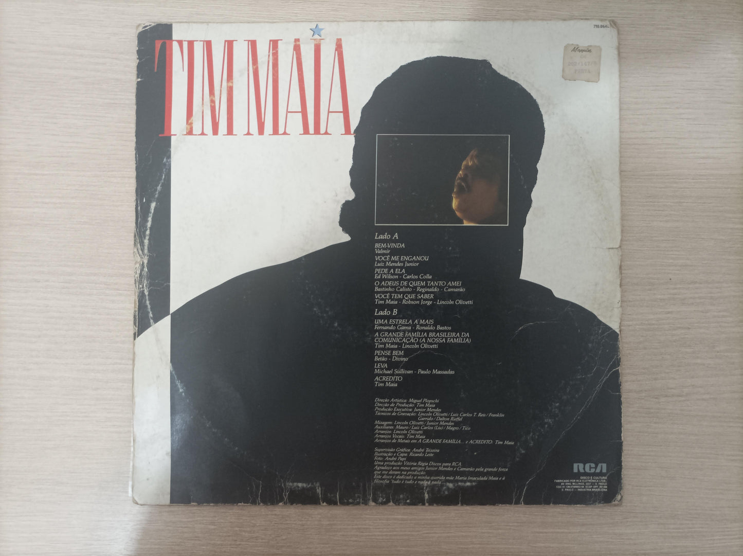 Lp Vinil Tim Maia 1985 Com Encarte