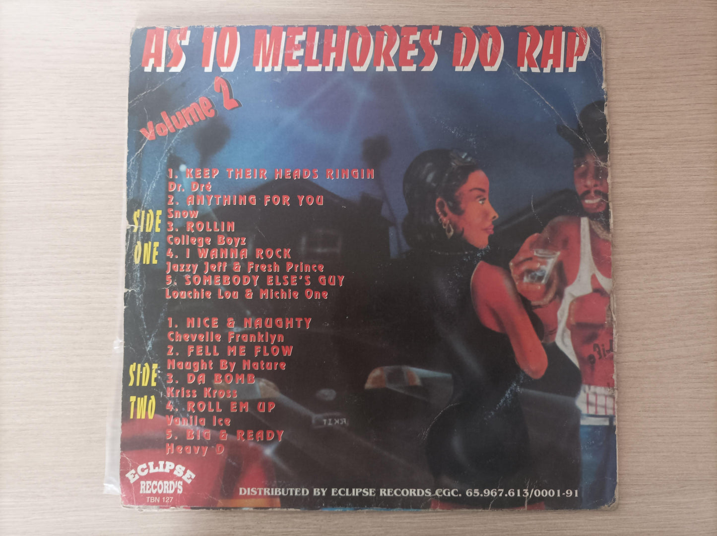 Disco Vinil do Rap Vol. 2 As 10 Melhores A