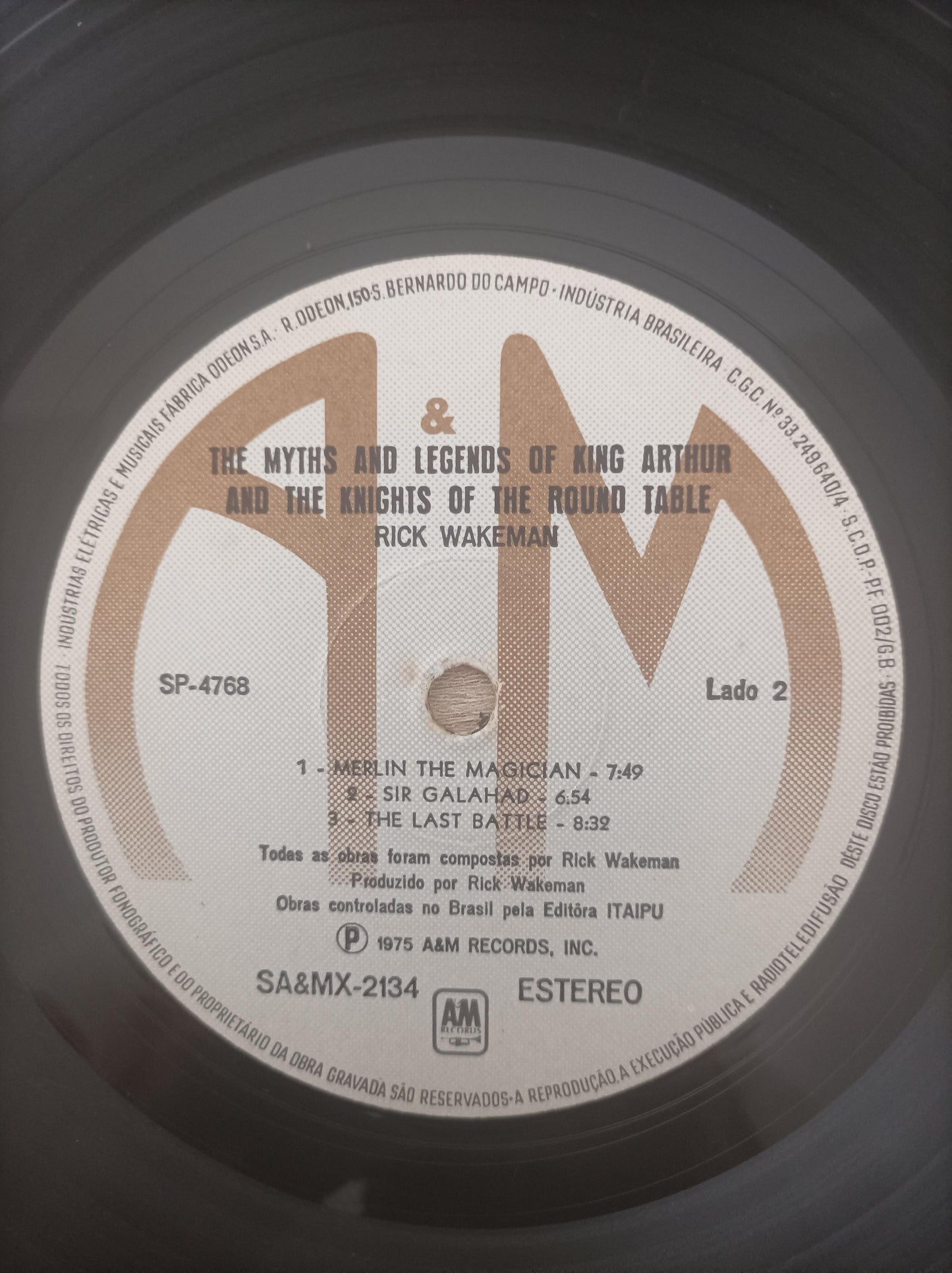 Lp Vinil Rick Wakeman Myths Legends King Arthur Capa Dupla