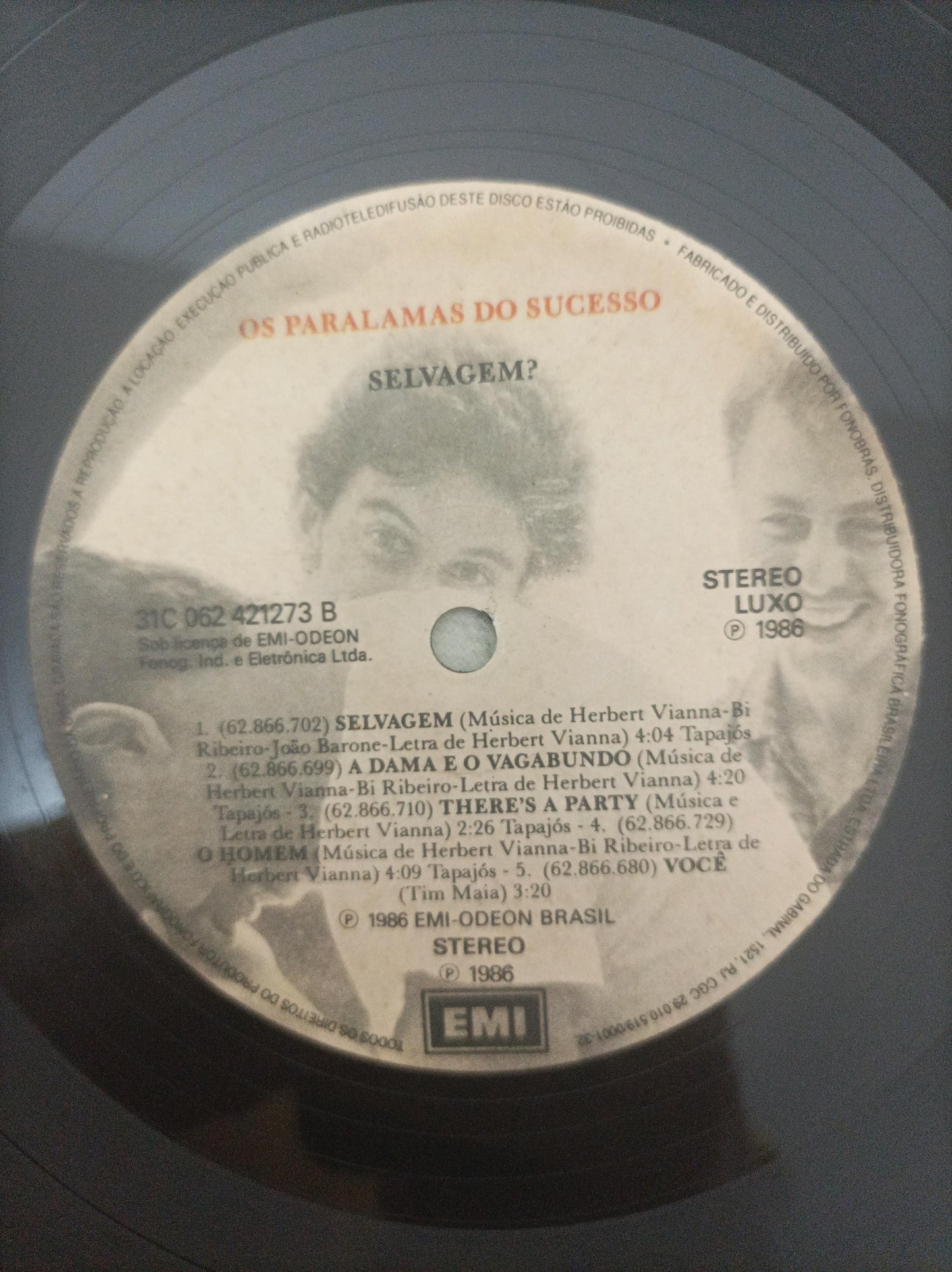 Disco Lp Vinil Selvagem? Com Encarte Os Paralamas do Sucesso