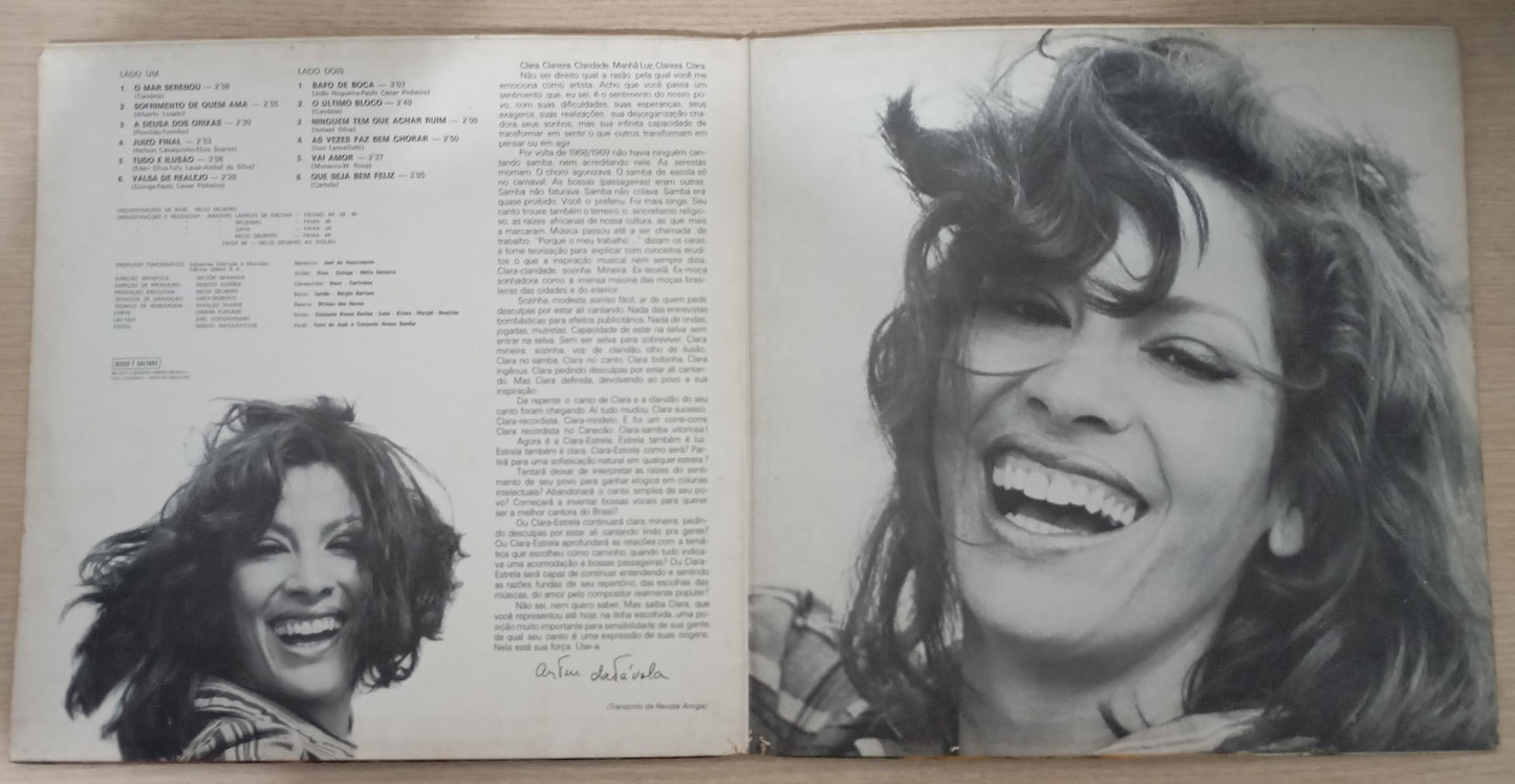 Lp Vinil Clara Nunes Claridade Capa Dupla, Leia