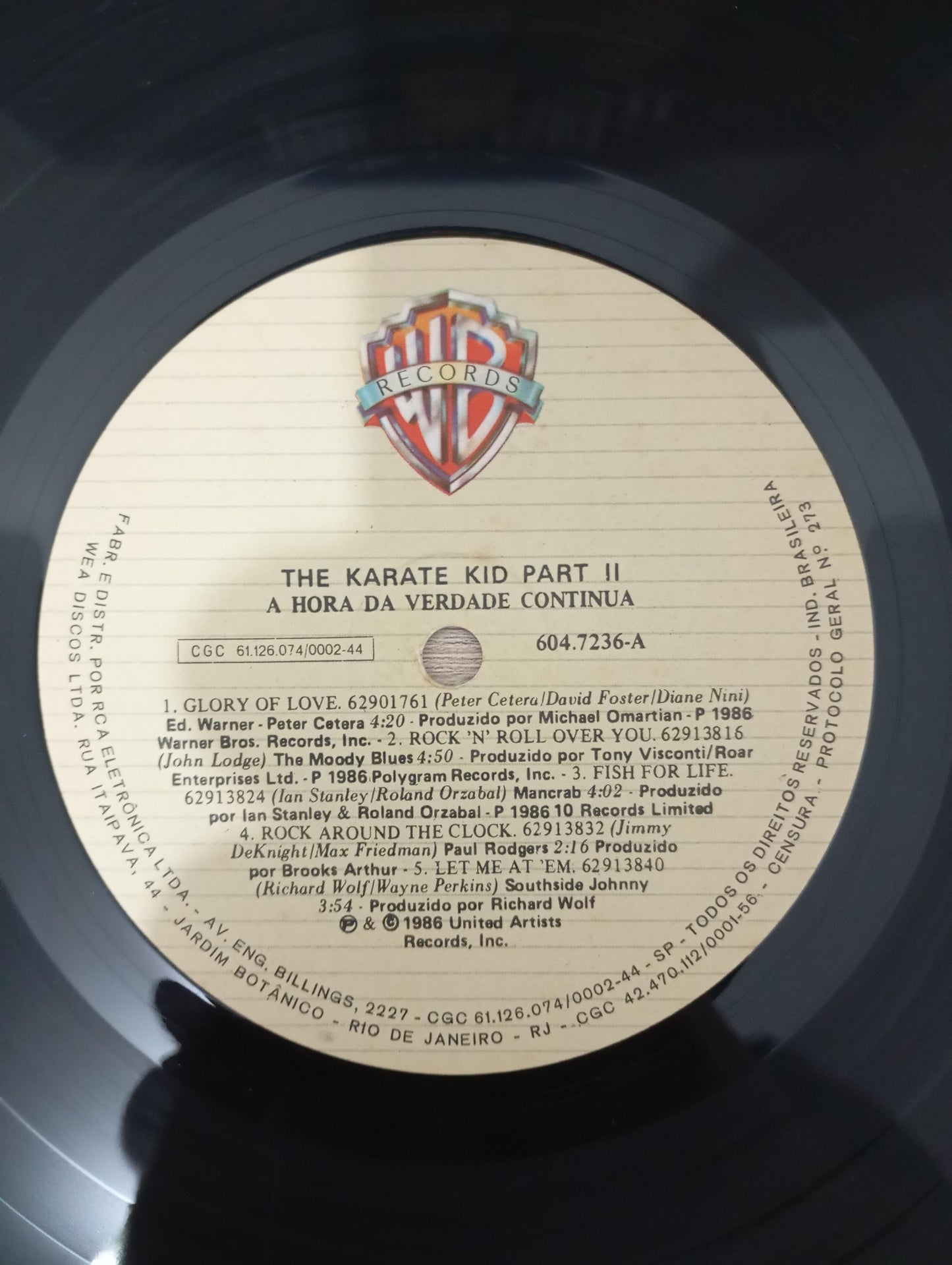 Lp Vinil Karate Kid II A Hora Da Verdade Continua