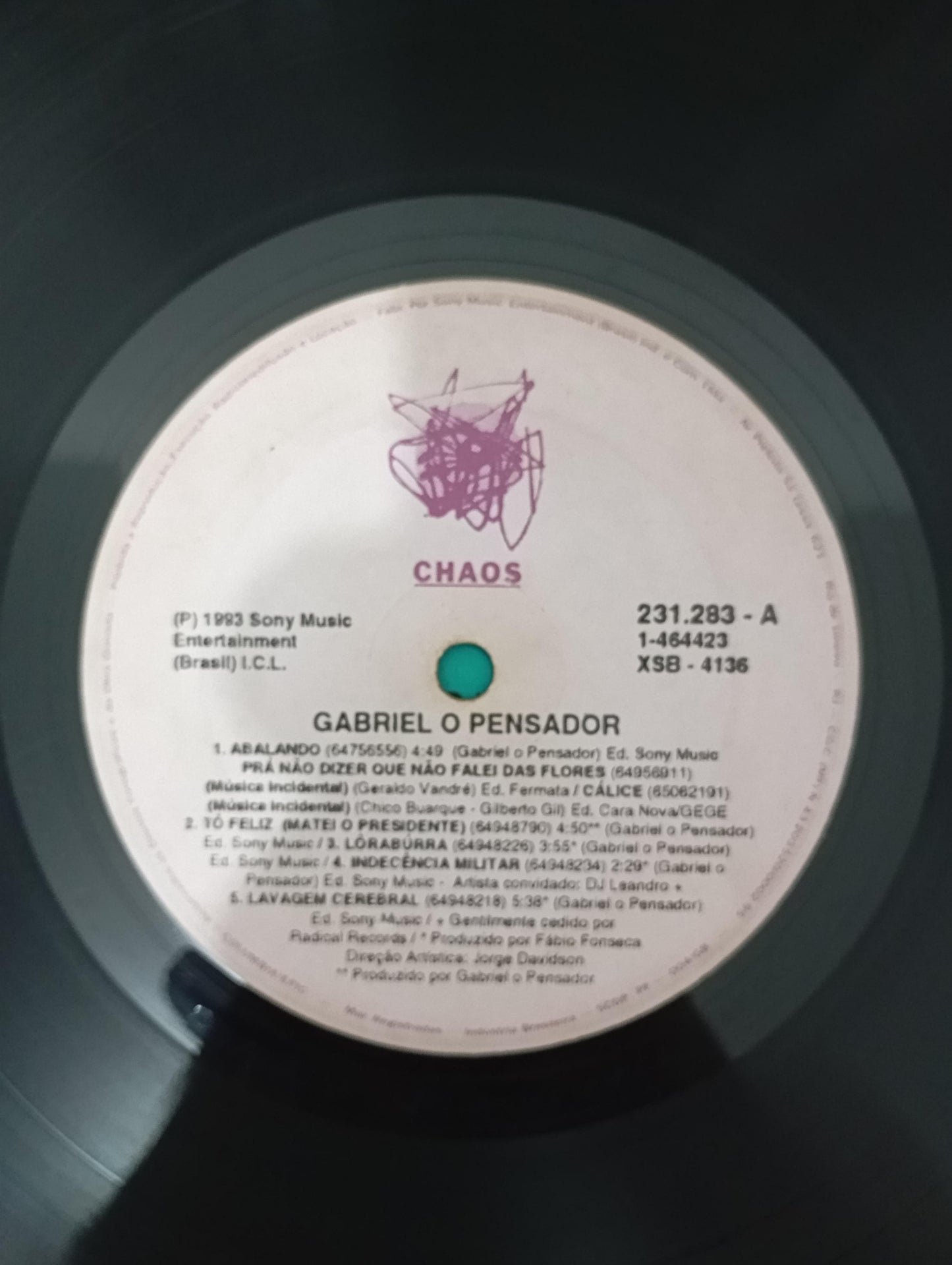 Disco Vinil 1993 Gabriel O Pensador Com Encarte A