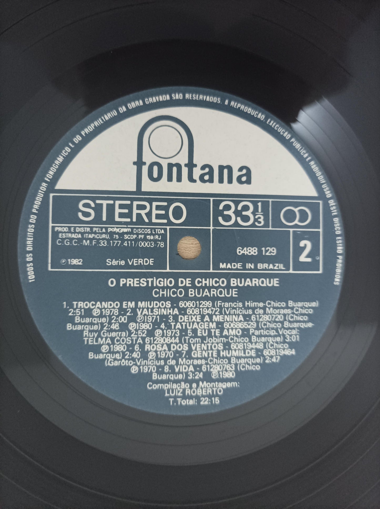 Lp Vinil Chico Buarque O Prestígio de