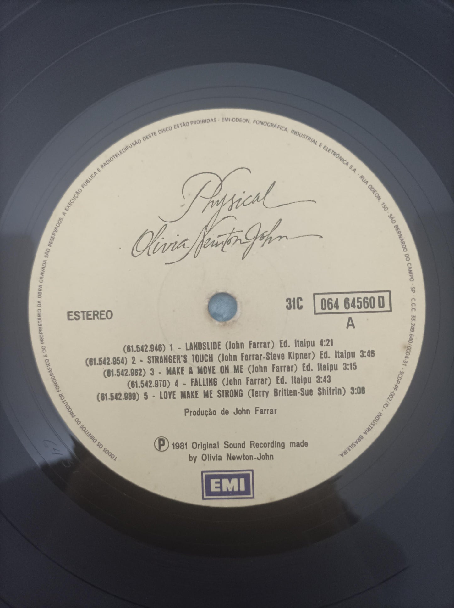 Lp Vinil Olivia Newton-John Physical Capa Dupla Com Encarte